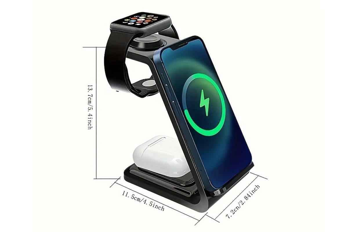 3 in 1 Wireless Charger Dock Charging Station for Apple Watch iPhone Apple AirPods - Image 5