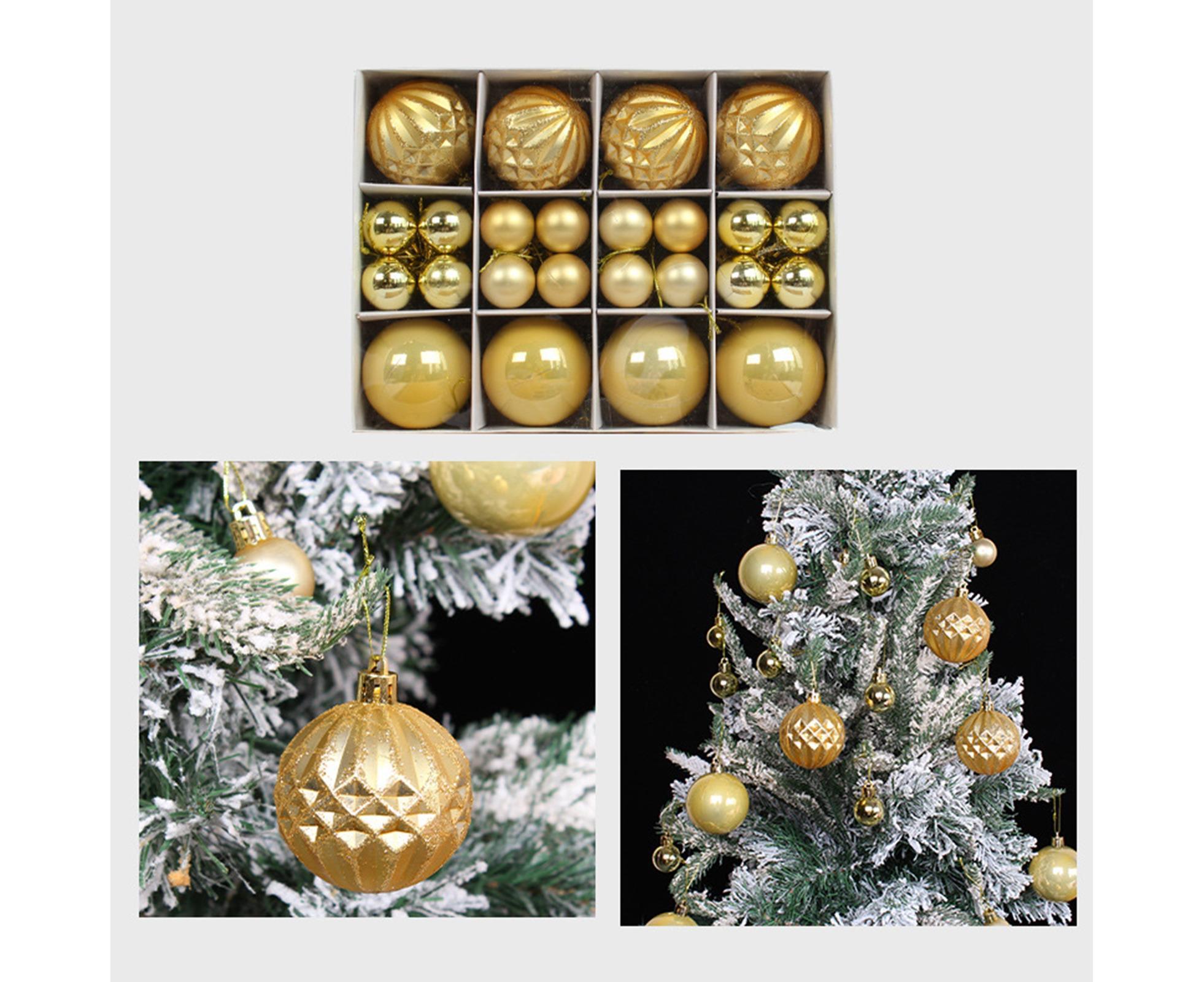Xmas Balls Round Shape-Golden - Image 2