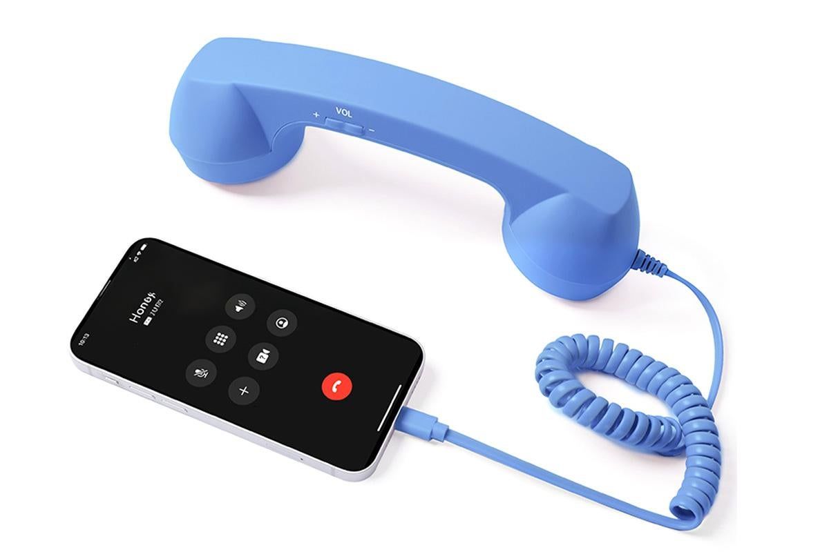 1M Retro Wired Handheld Telephone Handset with Microphone Type C Plug for Smartphones PC - Image 1