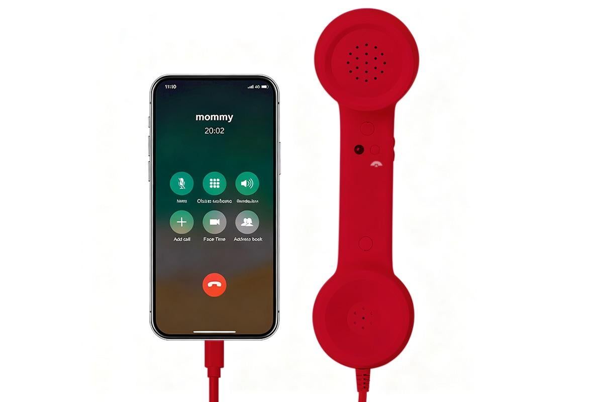 1M Retro Wired Handheld Telephone Handset with Microphone Type C Plug for Smartphones PC - Image 4