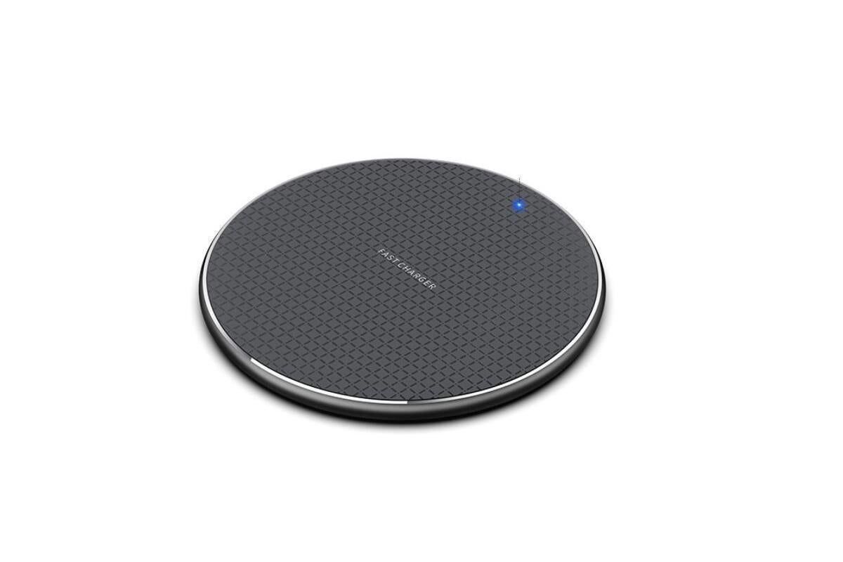 Wireless Fast Charger Smartphone Charger Qi Charging for Apple, Samsung and Smart Phones (Black) - Image 2