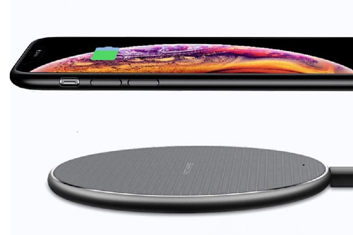 Wireless Fast Charger Smartphone Charger Qi Charging for Apple, Samsung and Smart Phones (Black) - Image 5