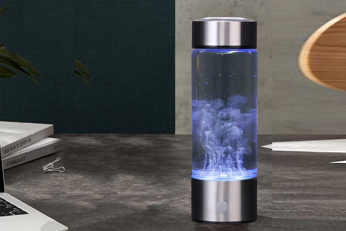 450ml Hydrogen Generator Water Bottle USB Hydrogen Water Ionizer Machine Portable Rechargeable Hydrogen-Infused Water Maker - Image 1