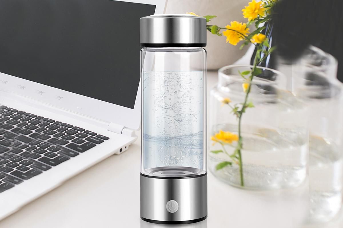 450ml Hydrogen Generator Water Bottle USB Hydrogen Water Ionizer Machine Portable Rechargeable Hydrogen-Infused Water Maker - Image 2