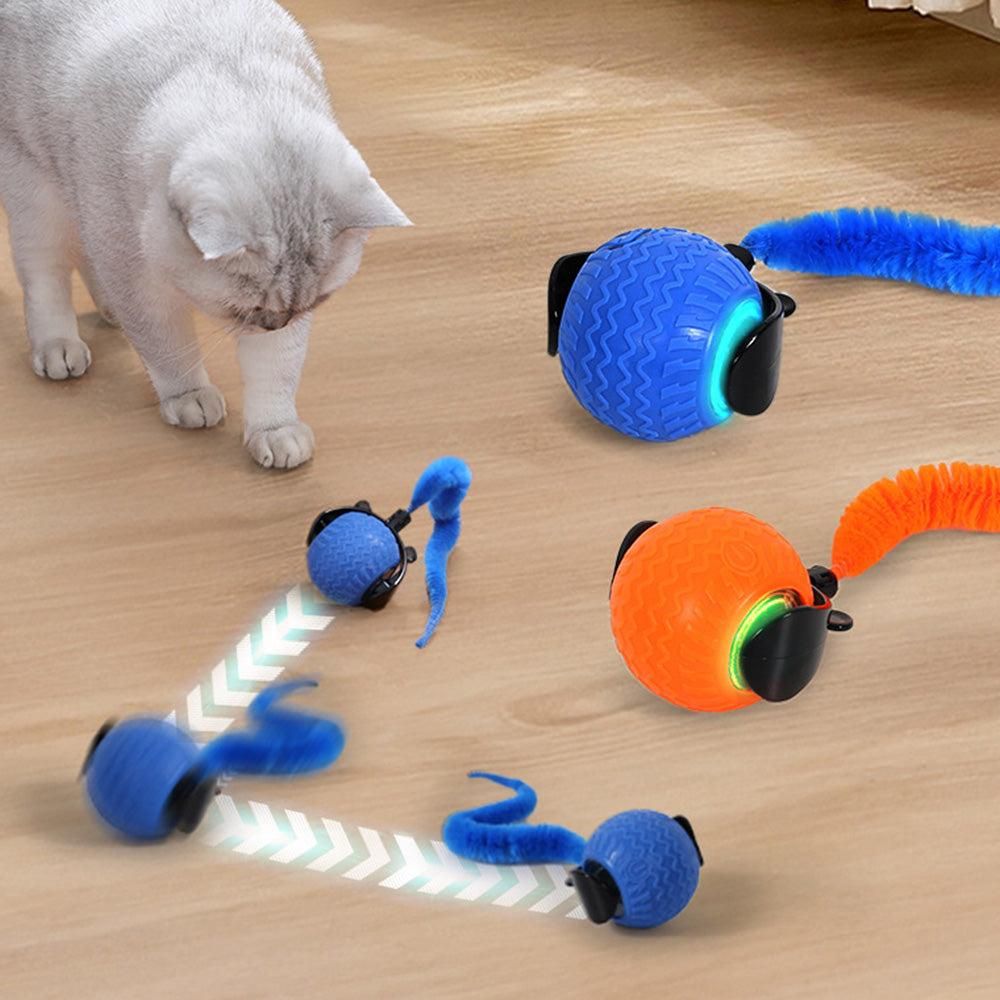 2Pcs Automatic Cat Rolling Ball Interactive Pet Toy with Multiple Motion Modes for Pet Cats Dogs - Image 2