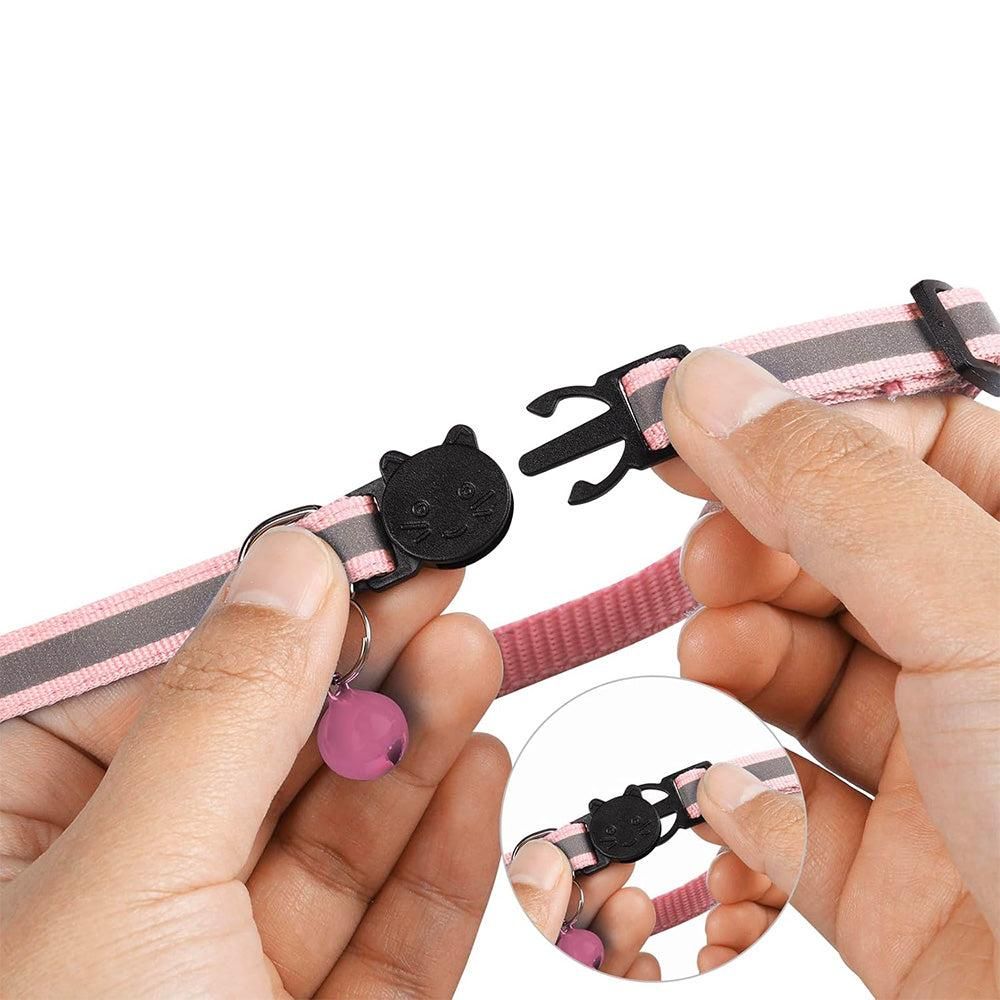 Reflective Cat Collar Compatible with Apple Airtag Adjustable Airtag Holder for Cat Dog Kitten Puppy - Image 5