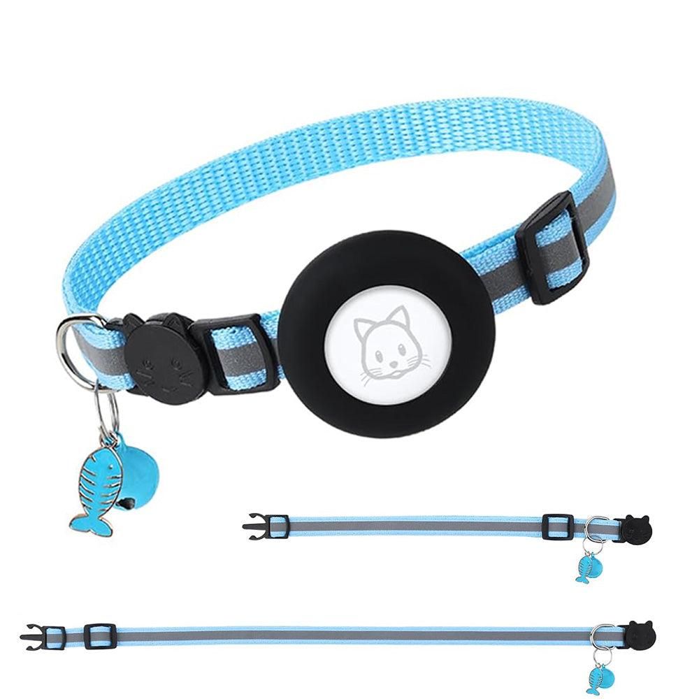 Reflective Cat Collar Compatible with Apple Airtag Adjustable Airtag Holder for Cat Dog Kitten Puppy - Image 4