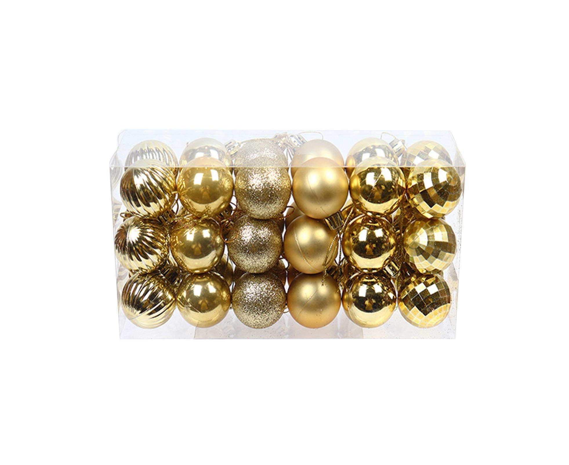 Shatterproof Xmas Ball Pendant-Golden - Image 1