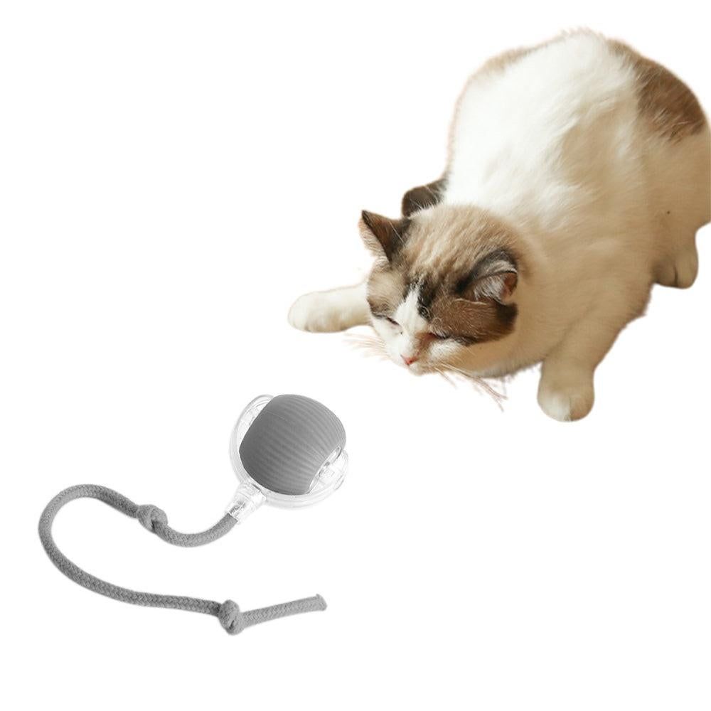 Interactive Cat Toy Ball Fast Rolling Motion Activate Cat Toys Gray - Image 4