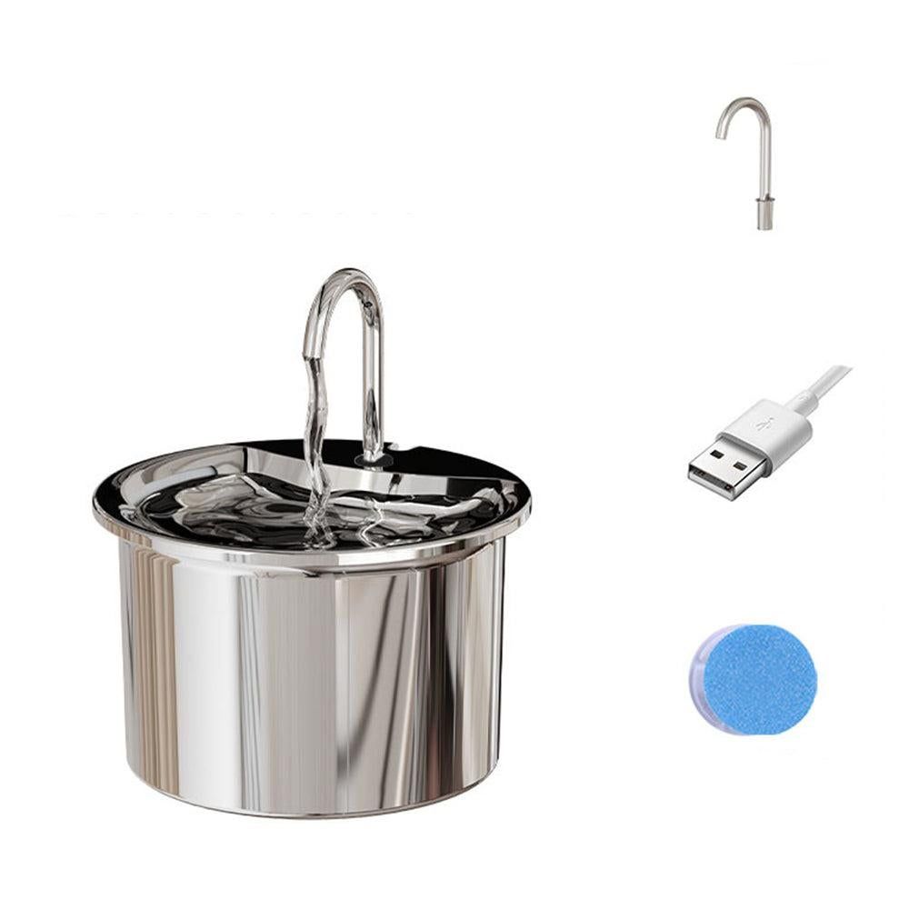 FT444 1.8L Electric Pet Water Dispenser Automatic Stainless Steel Cat Dog Fountain - Image 4