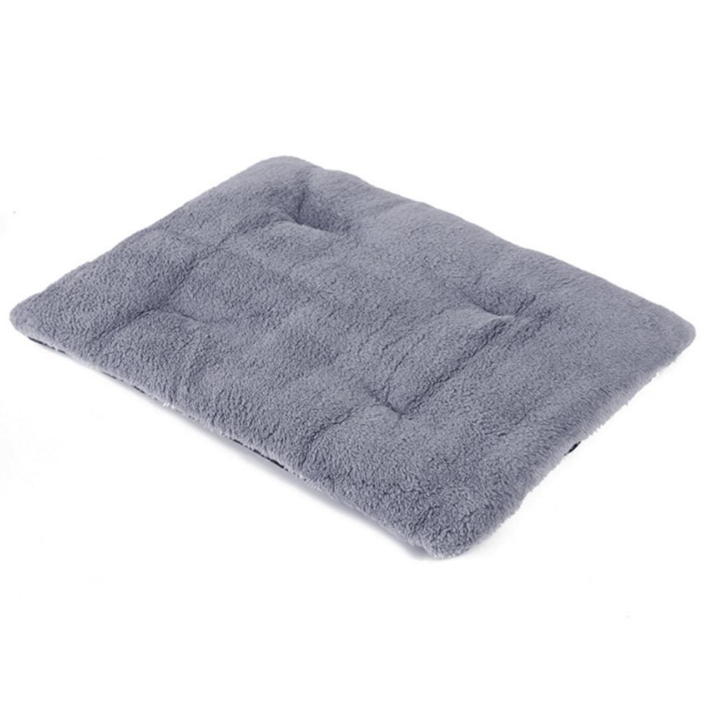 Pet Thermal Blanket Washable Self-Warming Cat Bed Self-Heating Cushion Grey - Image 4