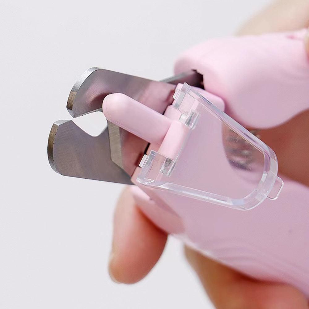 2-in-1 Pet Nail Grinder with LED Lights USB Rechargeable Dog Nail Clippers Cats Claw Trimmer Pink - Image 5