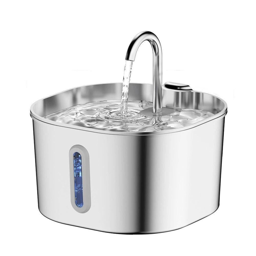 USB 2.2L Stainless Steel Pet Water Fountain for Cats and Small Dogs - Image 3
