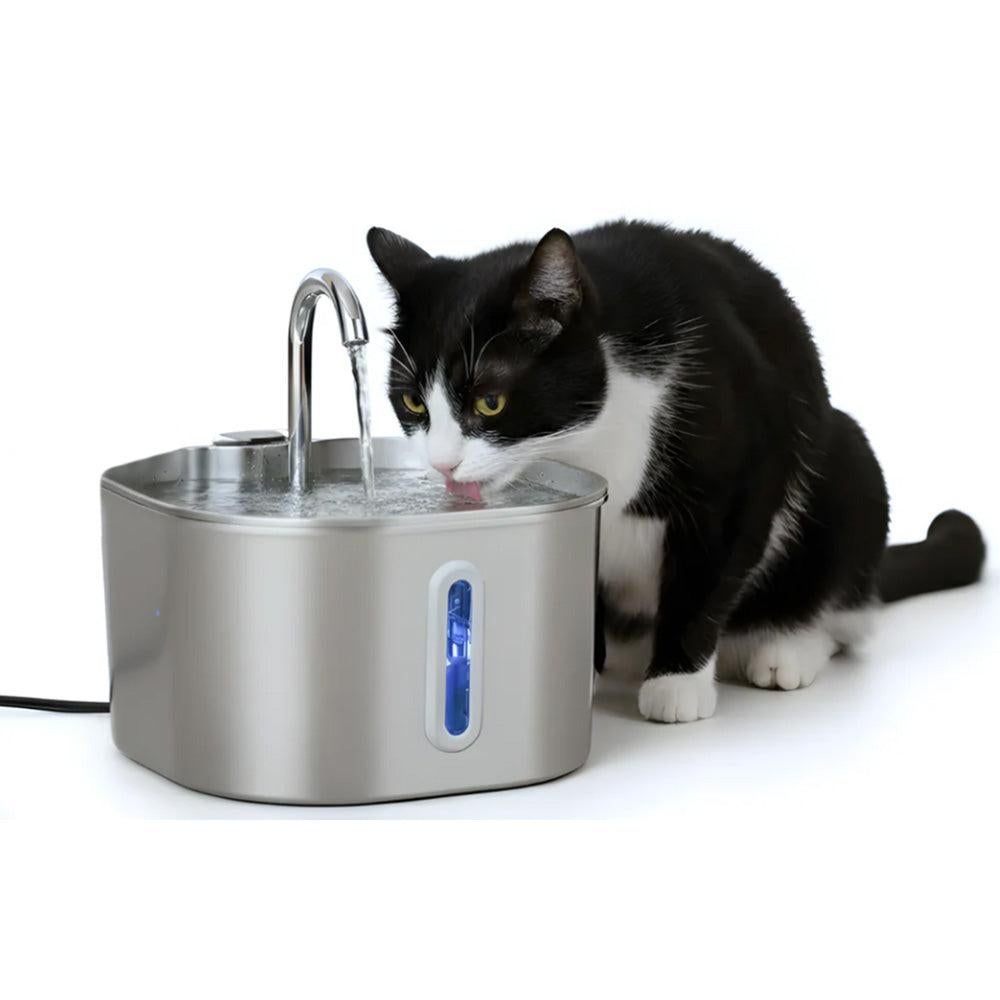 USB 2.2L Stainless Steel Pet Water Fountain for Cats and Small Dogs - Image 5