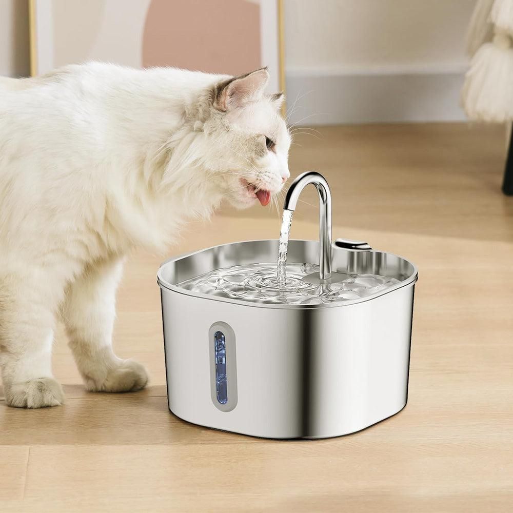 USB 2.2L Stainless Steel Pet Water Fountain for Cats and Small Dogs - Image 6