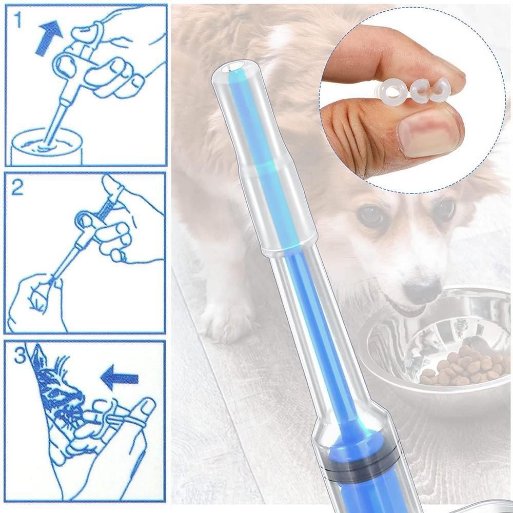 4Pcs Pet Medicine Feeder Pill Pusher Capsule Shooter Medication Syringe Dog Cat - Image 5
