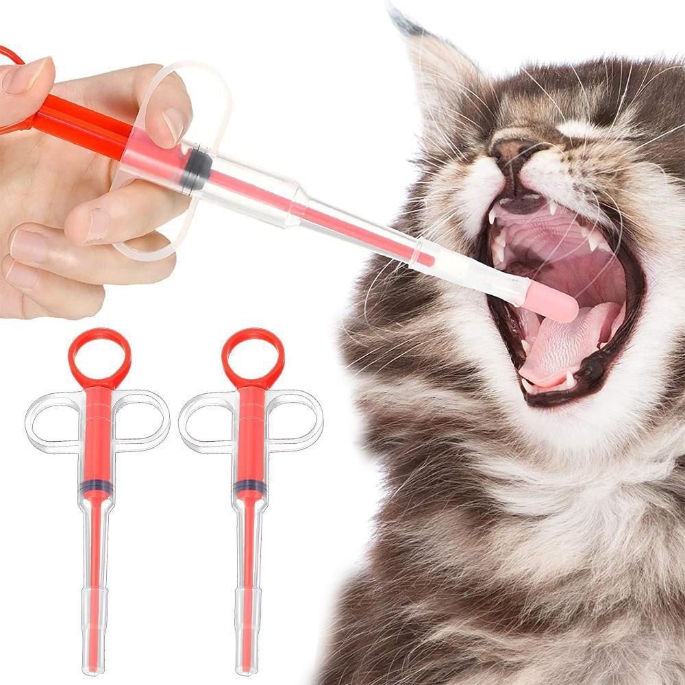 4Pcs Pet Medicine Feeder Pill Pusher Capsule Shooter Medication Syringe Dog Cat - Image 2