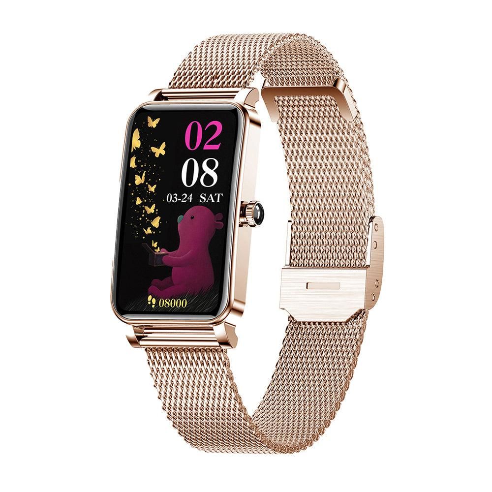 Smart Watch for Women Fitness Tracker Sport Bracelet for Android iOS Phones Gold - Image 1