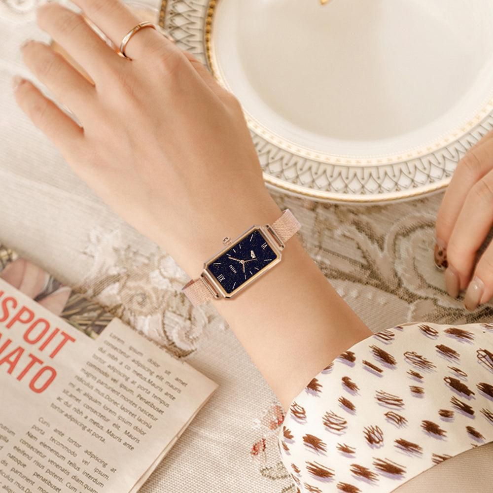 Smart Watch for Women Fitness Tracker Sport Bracelet for Android iOS Phones Gold - Image 4