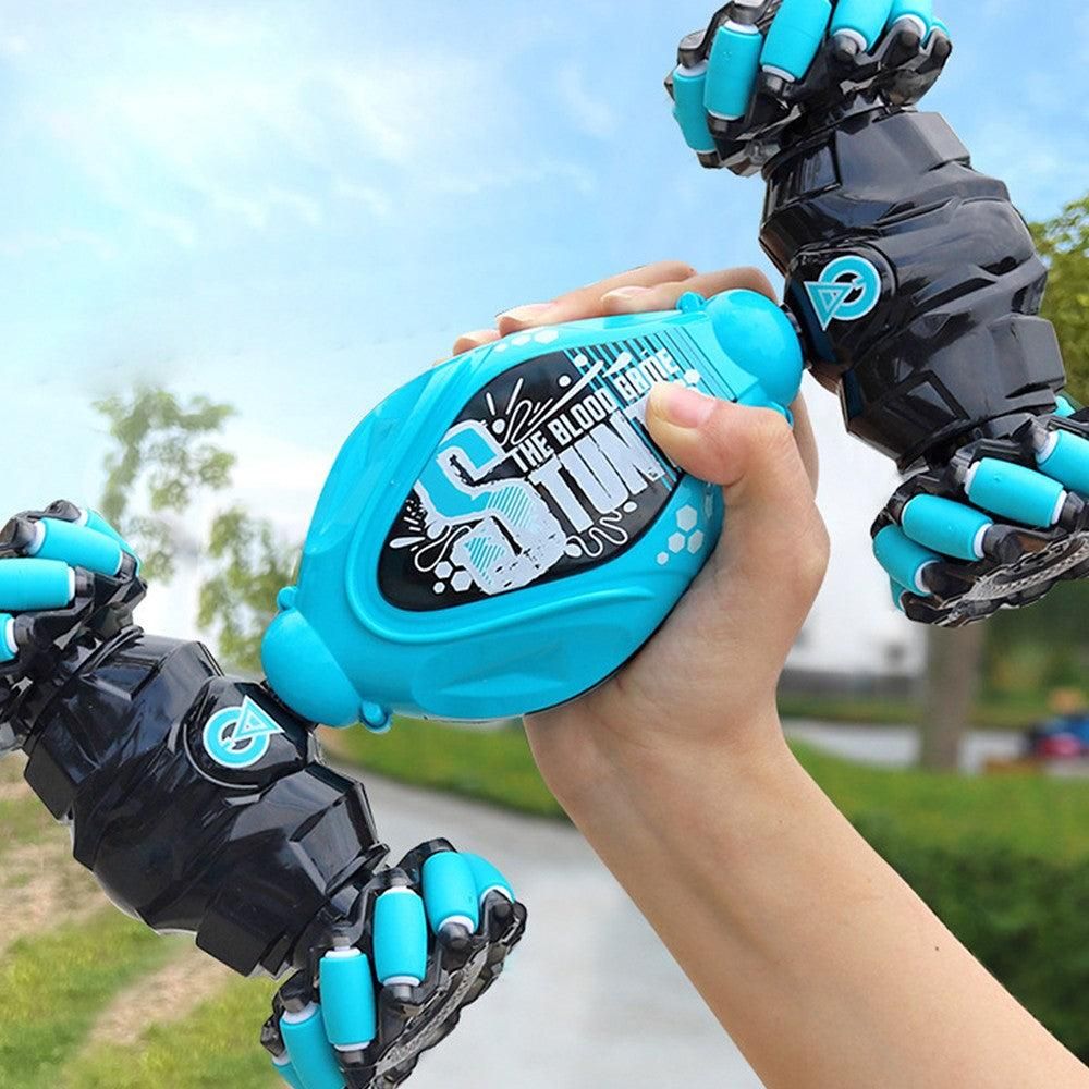 Remote Hand Control Watch Gesture Sensor Twist Car Toy USB charging Car Toy -Blue - Image 2