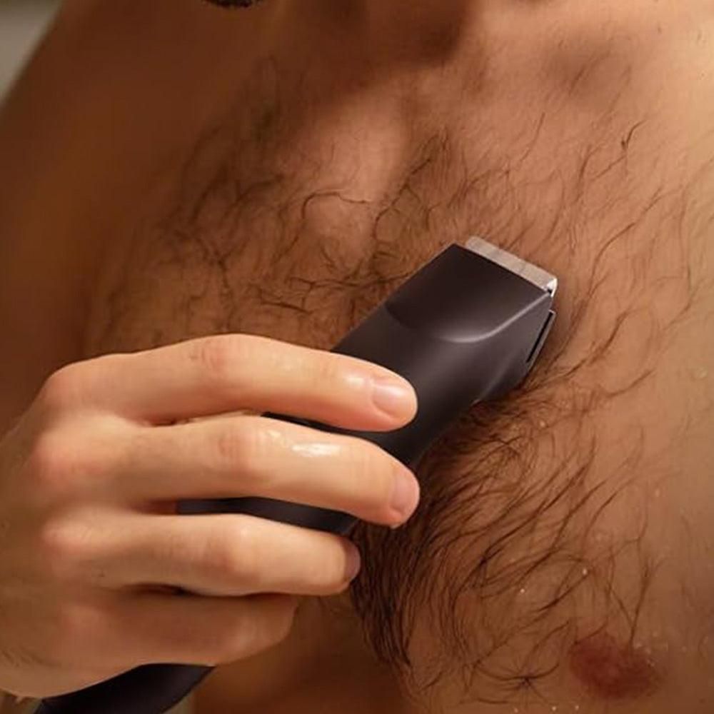 3-in-1 Electric Shaver & Nose Hair Trimmer for Face & Body Black - Image 5