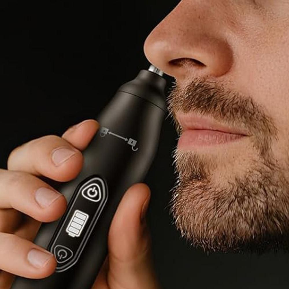 3-in-1 Electric Shaver & Nose Hair Trimmer for Face & Body Black - Image 6