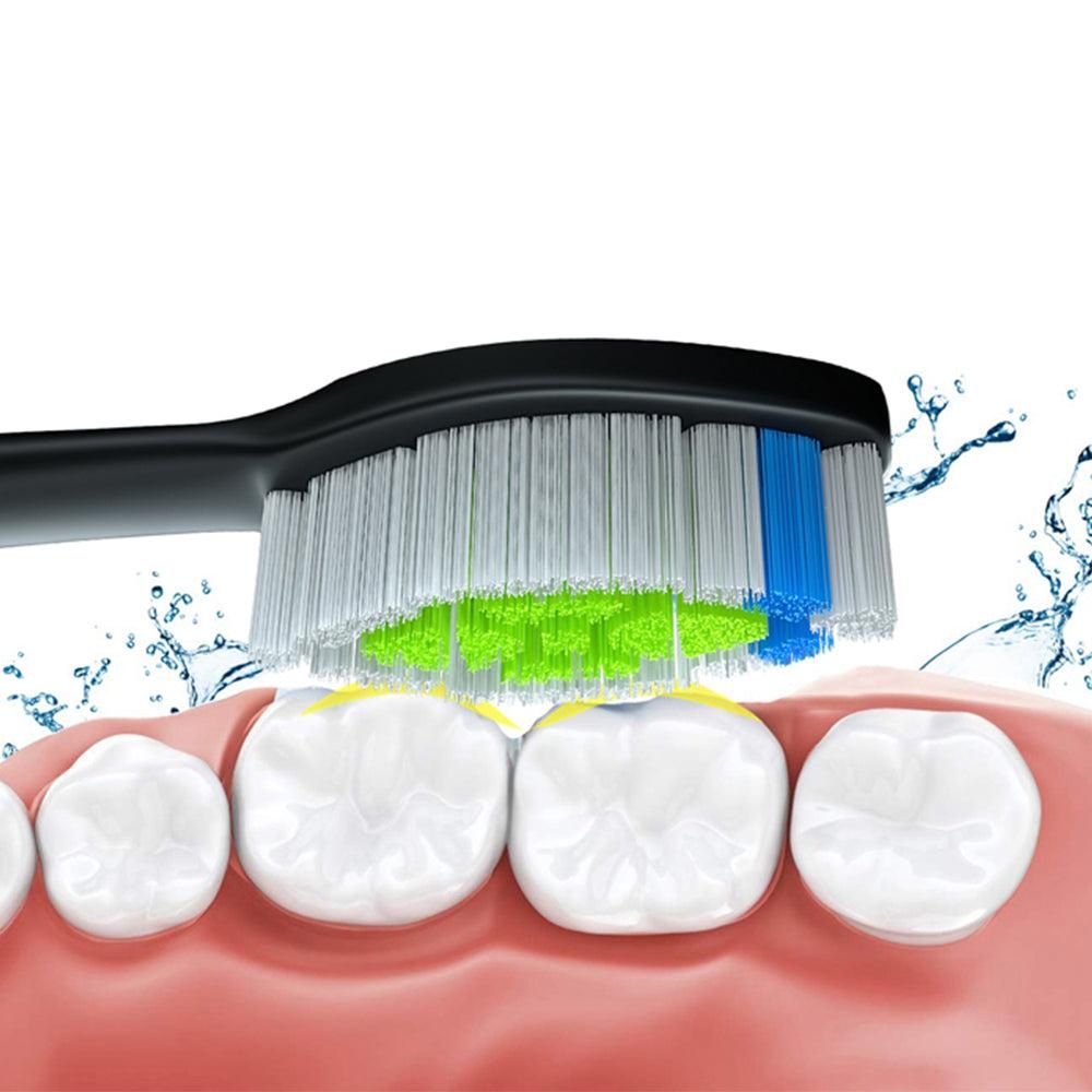 4Pcs Replacement Electric Toothbrush Heads Compatible with Philips Black - Image 3