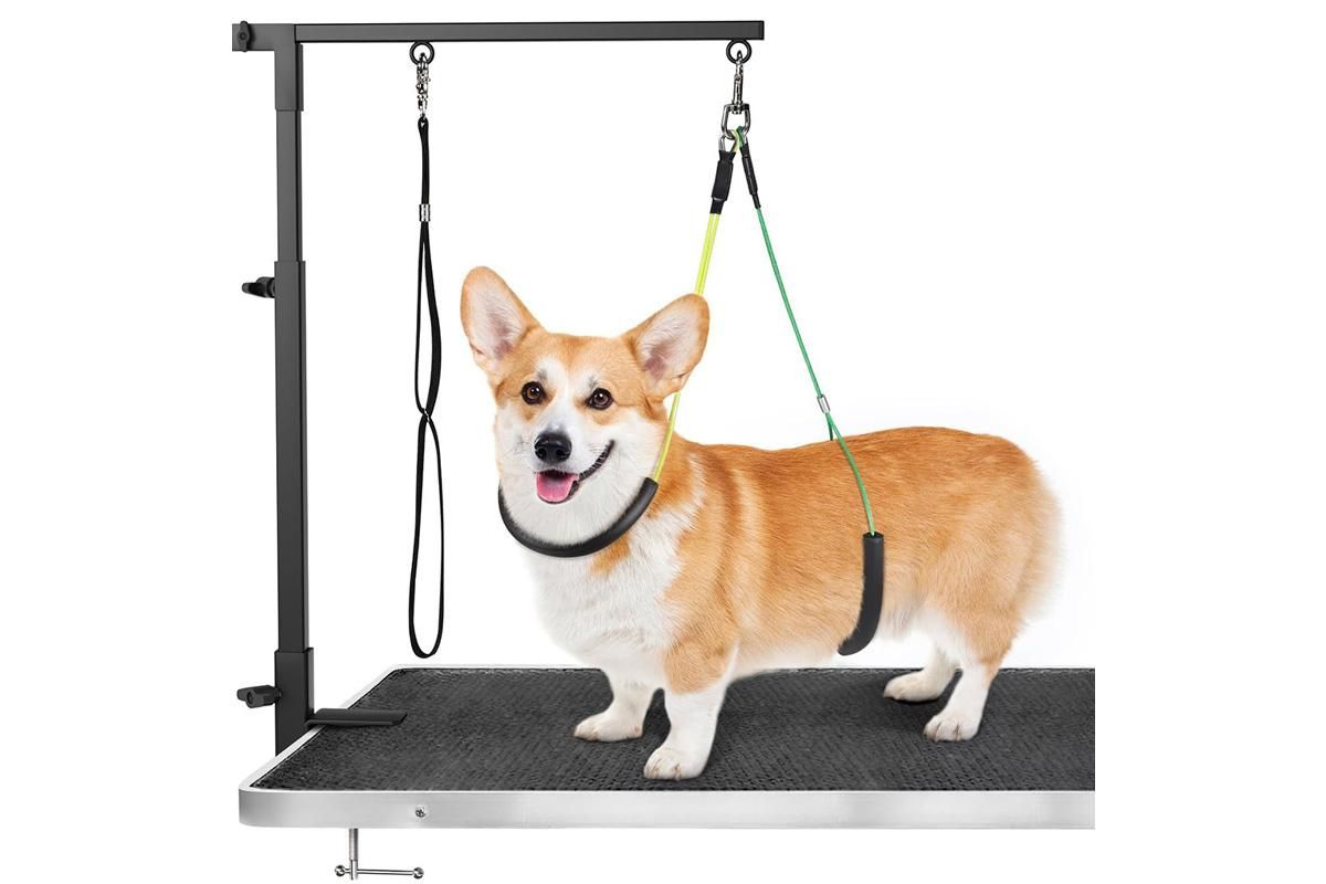 Dog Grooming Arm Pet Grooming Hammock Dog Grooming Stand with Loop Noose - Image 1