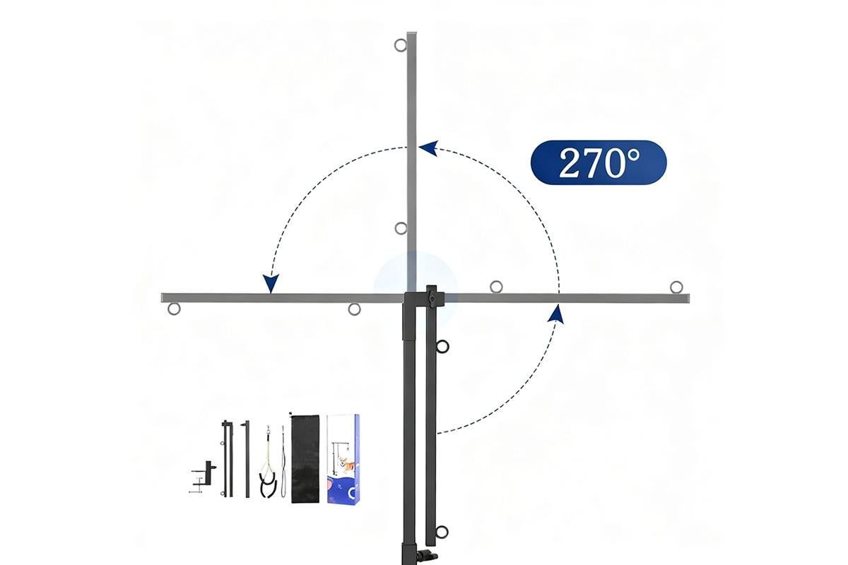 Dog Grooming Arm Pet Grooming Hammock Dog Grooming Stand with Loop Noose - Image 4