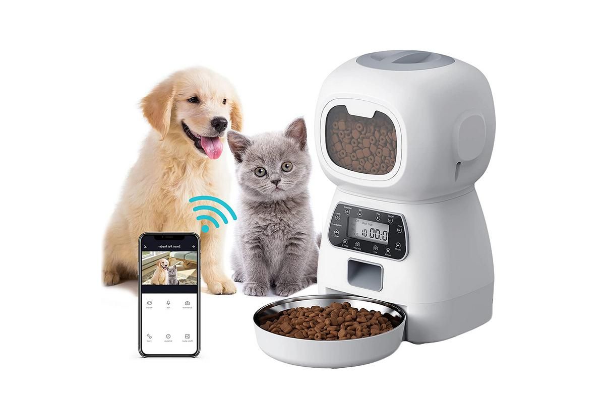 Automatic Feeder Pet Food Dispenser Automatic Cat Feeder Dry Food Dispenser Smart Pet Feeder Timed Cat Feeder for Large Medium Small Pets - Image 1