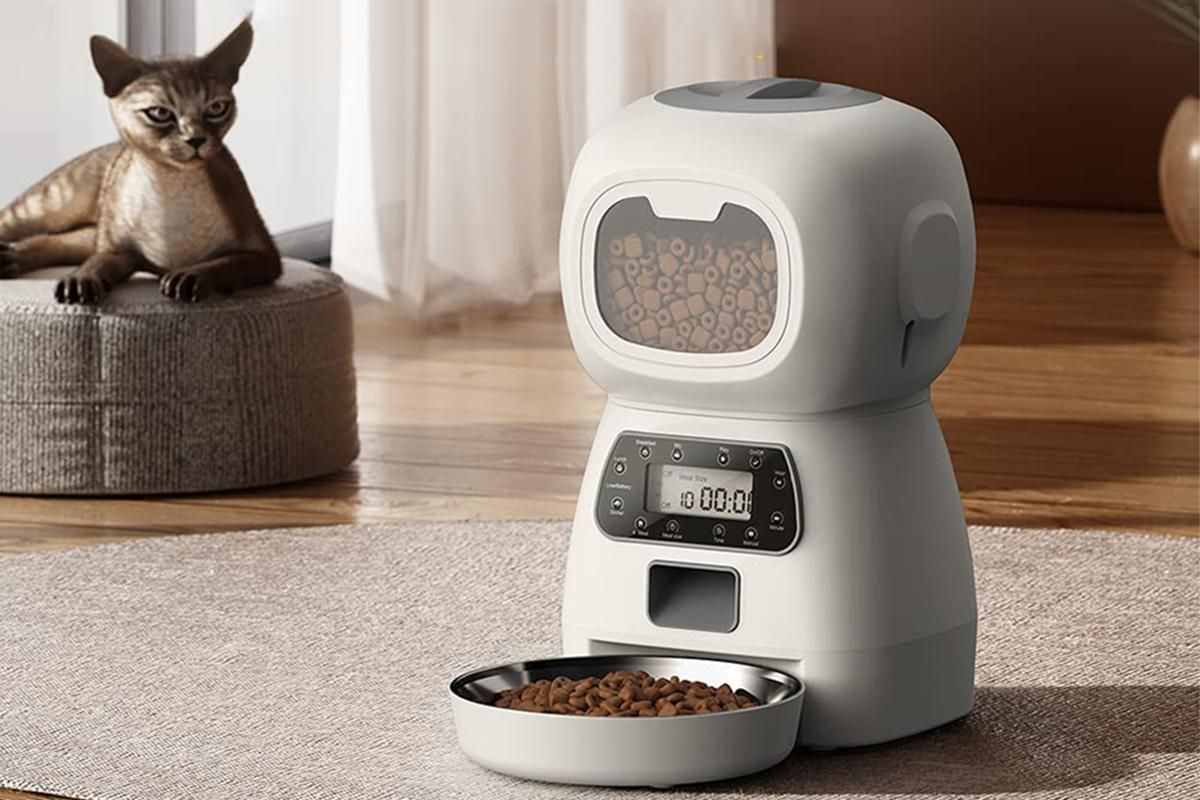 Automatic Feeder Pet Food Dispenser Automatic Cat Feeder Dry Food Dispenser Smart Pet Feeder Timed Cat Feeder for Large Medium Small Pets - Image 5