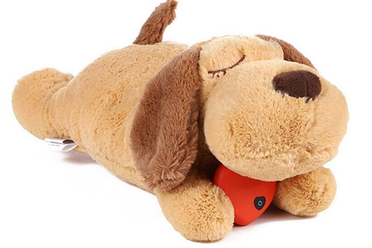 Pet Puppy Cat Soft Plush Toy Heartbeat Sleeping Buddy Dog Behavioral Anxiety Aid - Image 2