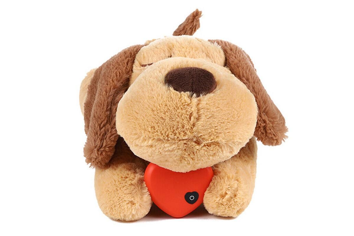 Pet Puppy Cat Soft Plush Toy Heartbeat Sleeping Buddy Dog Behavioral Anxiety Aid - Image 3