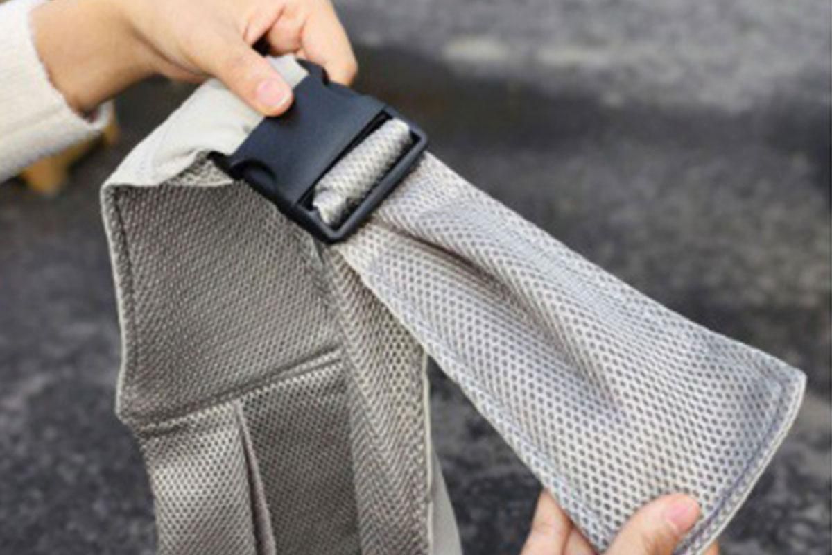 Breathable Dog Carrier Sling With Storage Pocket Pet Carrier Shoulder Pouch For Outdoor Travel -Gray - Image 5