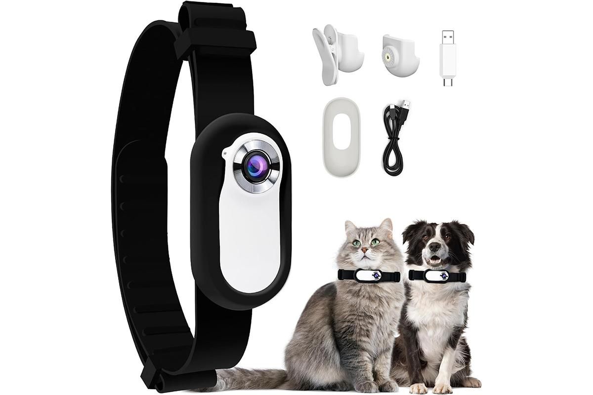 HD 1080P Dog Tracker Collar No WiFi No App Dog Collar Camera Dog Cat Pet Sport Action Camera Collar Mini Body Cam - Image 1