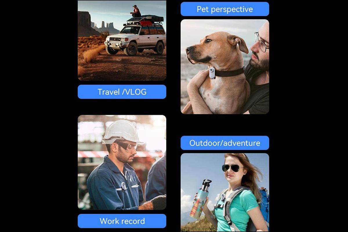HD 1080P Dog Tracker Collar No WiFi No App Dog Collar Camera Dog Cat Pet Sport Action Camera Collar Mini Body Cam - Image 3