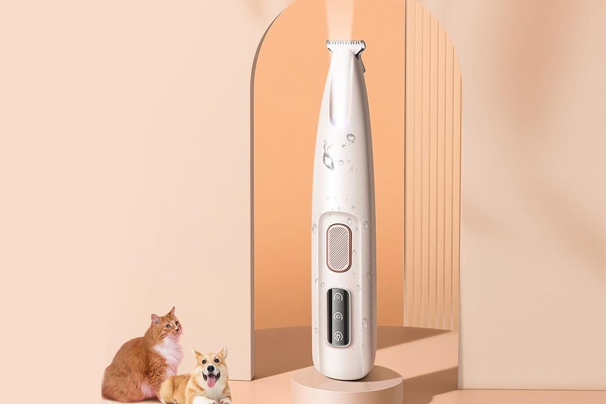 Dog Cat Paw Trimmer 18mm Widen Pet Hair Clipper Dog Clippers for Grooming With LED Light LED Display Rechargeable - Image 4
