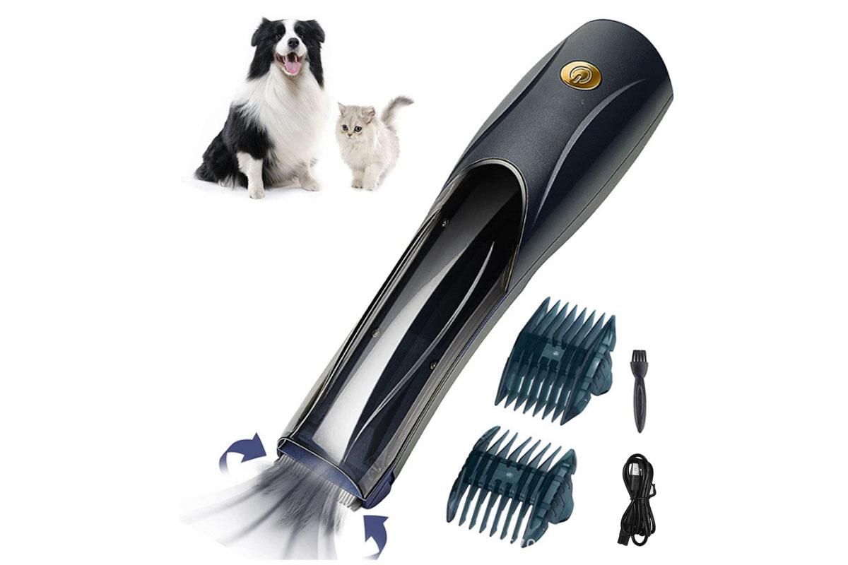 Pet Vacuum Hair Clipper Dog Shaver Clipper 3 Speed USB Electric Pet Razor Low Noise Pet Trimmer Rechargeable Cordless Pet Shaver - Image 1