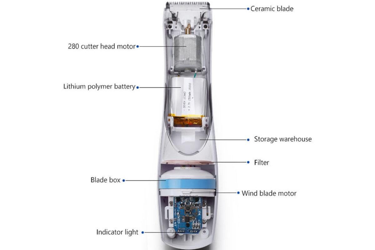 Pet Vacuum Hair Clipper Dog Shaver Clipper 3 Speed USB Electric Pet Razor Low Noise Pet Trimmer Rechargeable Cordless Pet Shaver - Image 2