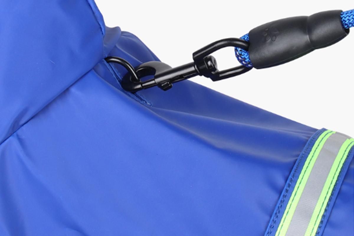 Pet Raincoat Outdoor Waterproof Dog Poncho for Small and Medium Dogs - Blue - Image 5
