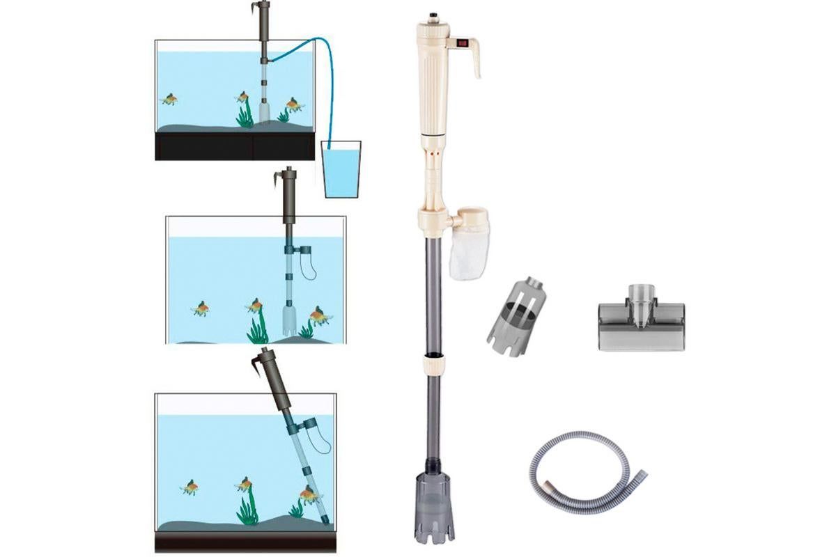 Electric Fish Tank Vacuum Cleaner Sand Washer Aquarium Gravel Cleaner Battery Operated - Image 2