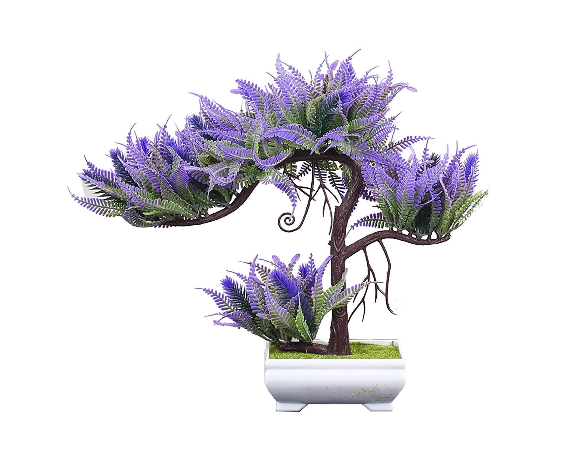 Vibrant Bonsai Plant-Purple - Image 1
