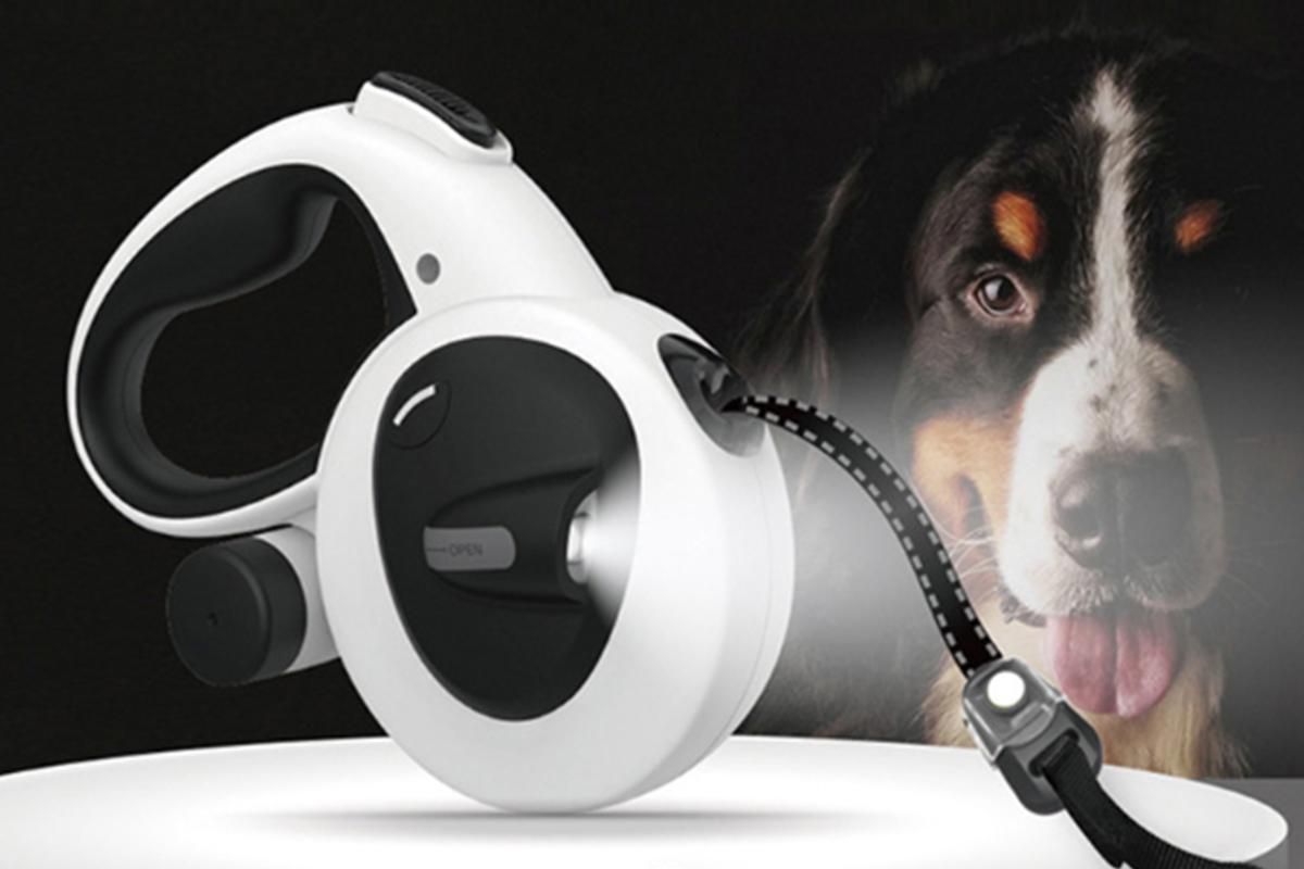 5m Auto Retractable Dog Leash with LED Light Pet Walking Lead for Small Medium Large Dogs - M - Image 3