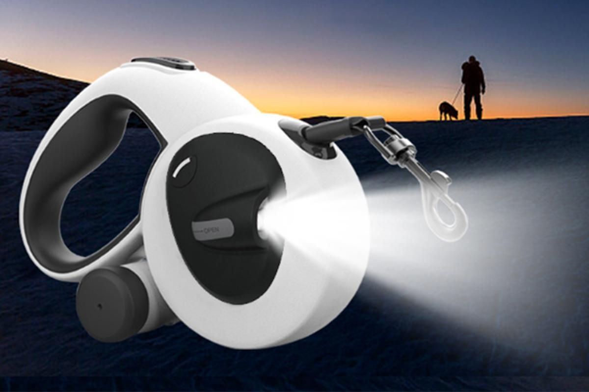 5m Auto Retractable Dog Leash with LED Light Pet Walking Lead for Small Medium Large Dogs - L - Image 4