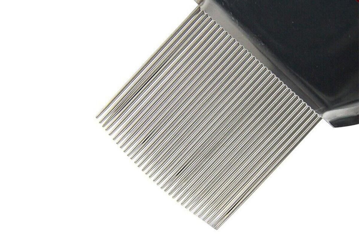 Stainless Steel Pet Flea Comb Fine Tooth Grooming Tool for Dogs Cats - Blue - Image 4