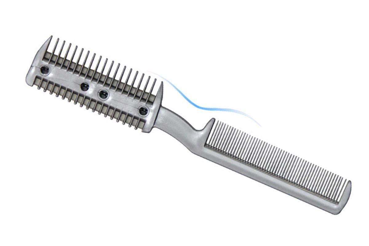 Two Sided Pet Grooming Comb with Razor for Dog Cat Fur Trimming and Thinning - Image 4