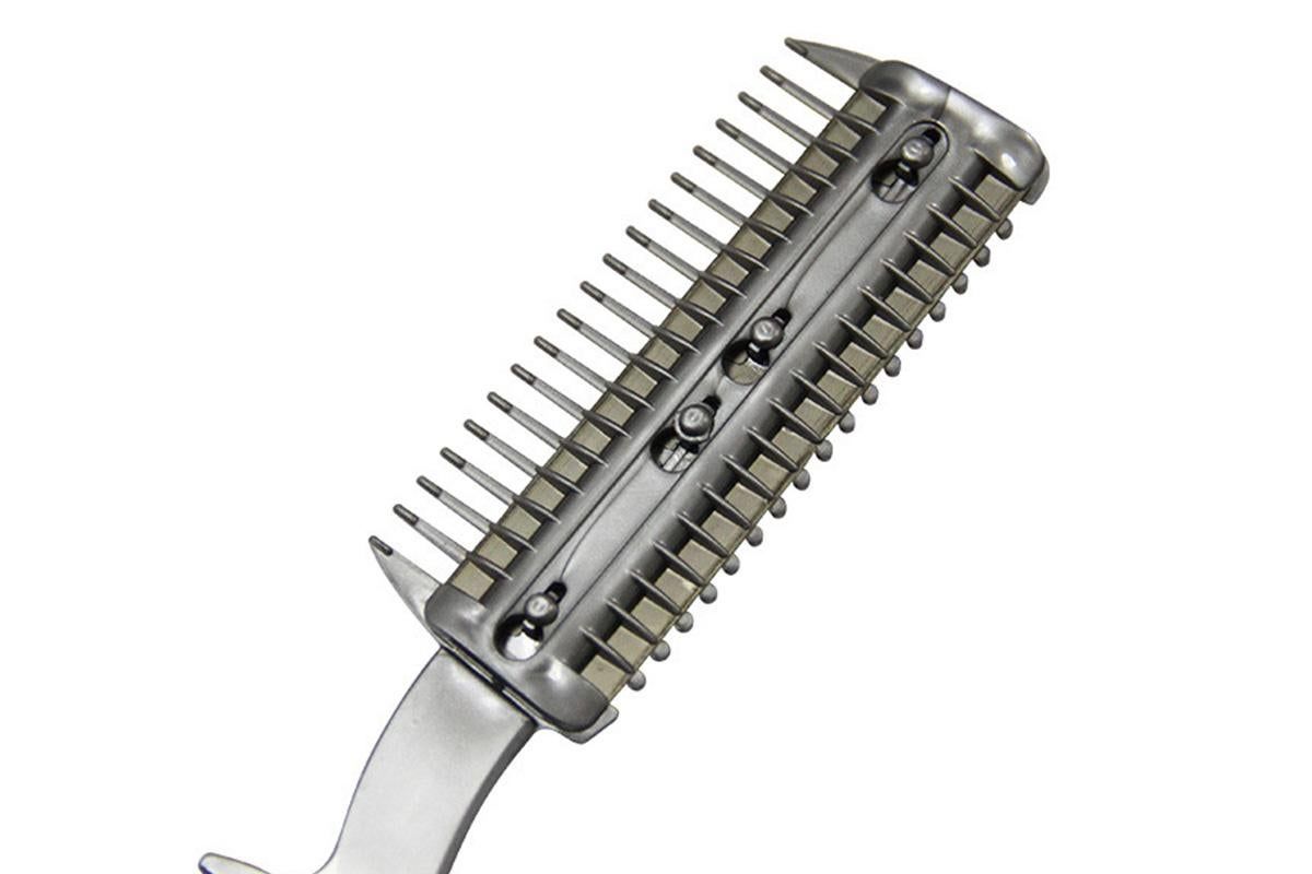 Two Sided Pet Grooming Comb with Razor for Dog Cat Fur Trimming and Thinning - Image 5