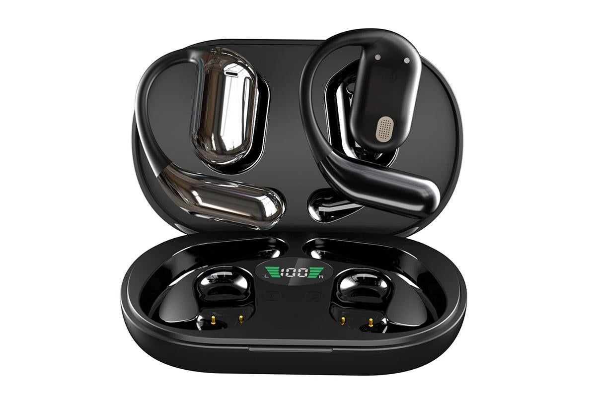 Real-Time AI Translation Earbuds Wireless Headphones for Travel Meetings Learning - Black - Image 3