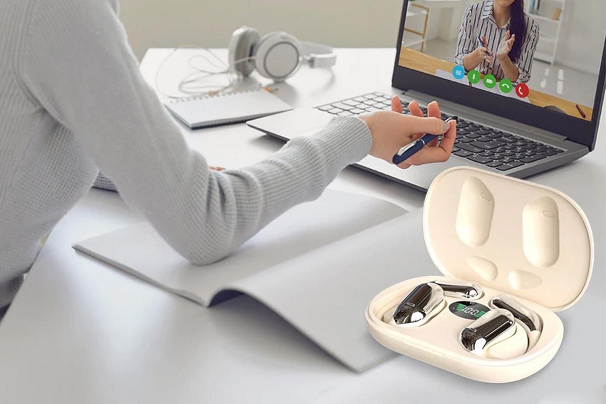 Real-Time AI Translation Earbuds Wireless Headphones for Travel Meetings Learning - Skin Tone - Image 5