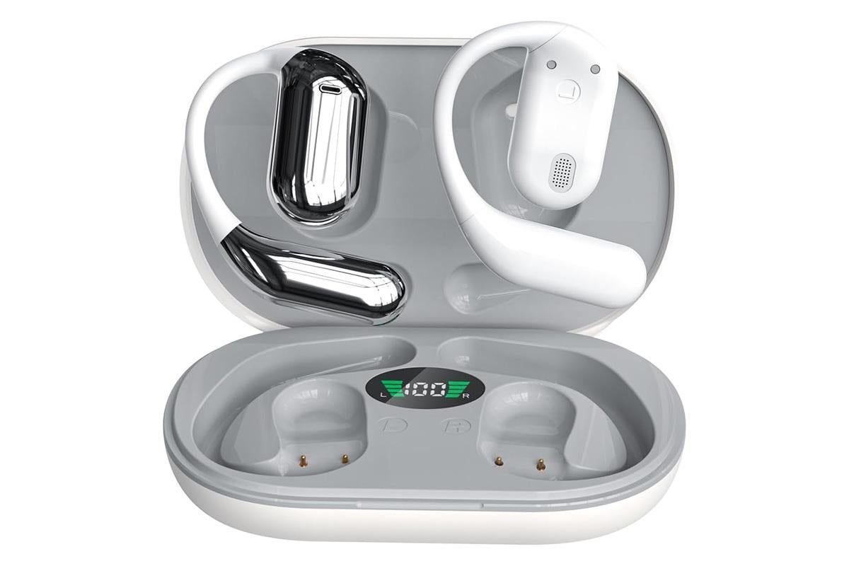 Real-Time AI Translation Earbuds Wireless Headphones for Travel Meetings Learning - White - Image 2